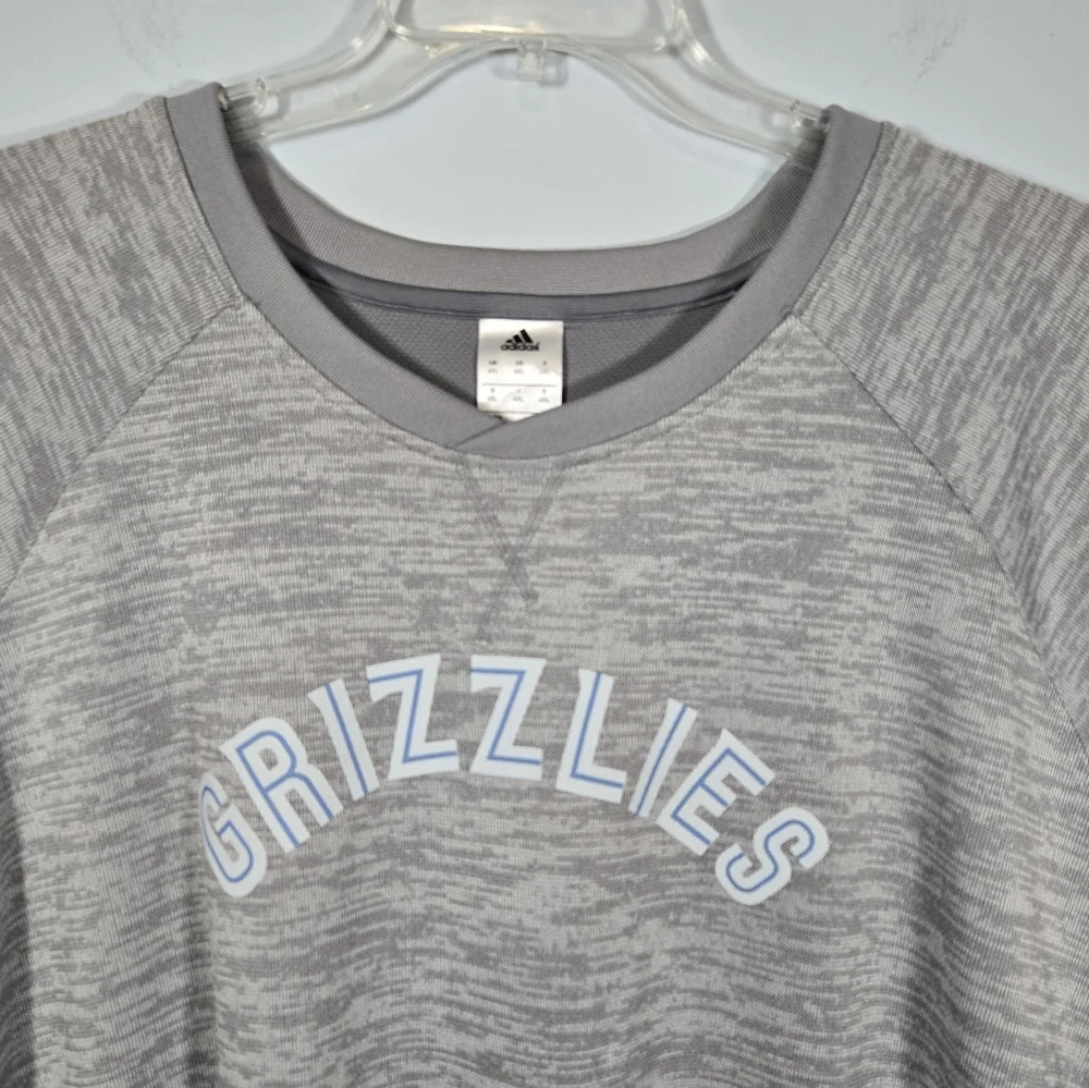 Adidas‎ Memphis Grizzlies Short Sleeve Gray T-Shirt Men’s 4XL NBA Basketball